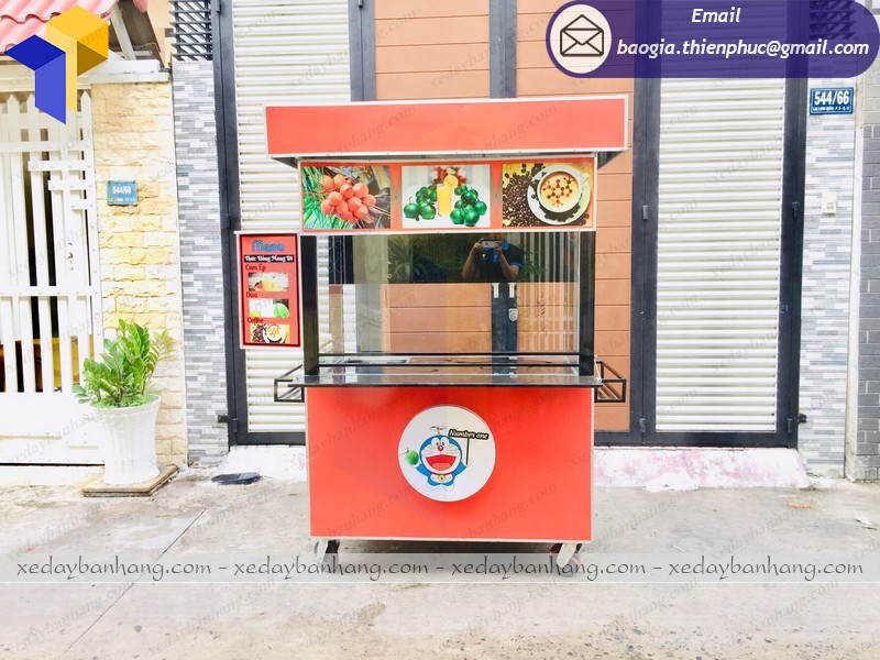 Nhận thiết kế Miễn Phí xe bán nước ép hoa quả đẹp giá rẻ